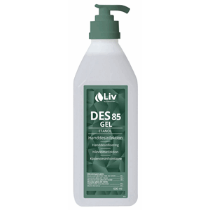 Liv Des 85 Gel hånddesinfeksjon 85% gel 600 ml