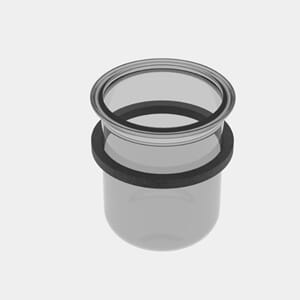 Elmasonic Rengjøringsglass med ring (150ml)