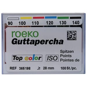 Guttapercha Top-Color 100 stk  28 mm 90-140