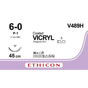 Vicryl 6-0/0,7 P1 0,45 36 stk