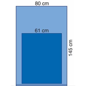 Assistansebordpose 80 x 145 cm 40 stk