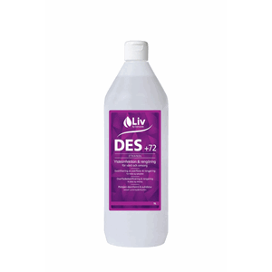 Liv Des+ 72 overflatedesinfeksjon 75% med tensid 1000 ml