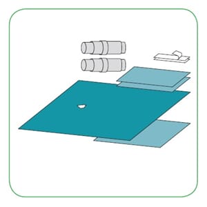 Klinidrape Barrier Dentalsett 3-lags steril