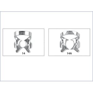 Fit kofferdam klammer Molar m/vinger 14A