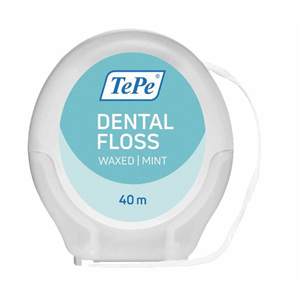 Tepe Dental floss Tanntråd bred vokset mint 40 m