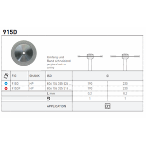 Diamantskive HS 915DF 190 1 stk