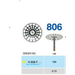 Diamantskive Horico H 806 190 F x-fin 1stk