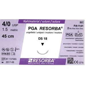 Resorba PGA violett 4/0 DS18 45 cm 24 stk