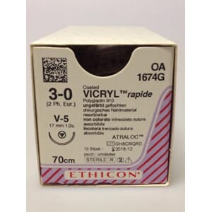 Ethicon sutur Vicryl Rapide 3-0 Ufarget V5 12 stk OA1674G