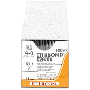 Ethibond Excel sutur grønn 4-0/1,5 ST 4 USP 4-0 45 cm 12 stk